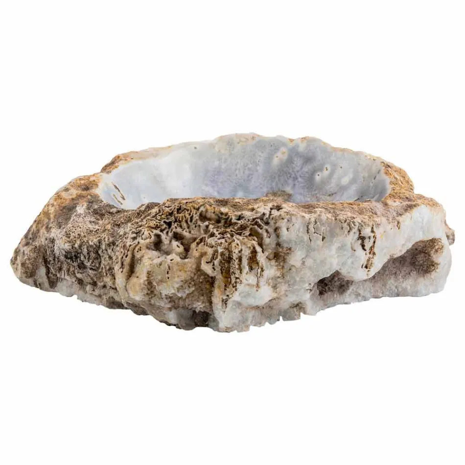 Aanrecht handgemaakte wastafel van agaat, Posina Viadurini