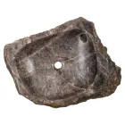 Handgemaakte spoelbak in rookkwartssteen, Vigasio Viadurini