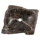 Handgemaakte spoelbak in rookkwartssteen, Vigasio Viadurini