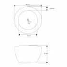 Moderne staande wastafel in natuurlijk teakhout van Vigevano Viadurini