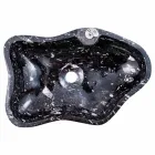 Moderne marmeren aanrecht gootsteen met fossielen - Burgeo Viadurini