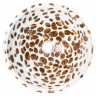 Moderne ronde aanrecht wasbak gemaakt van hars, Bussi Viadurini