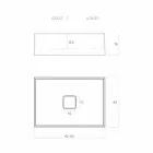 Ontwerp aanrecht spoelbak geproduceerd in Italië, Lavis Viadurini