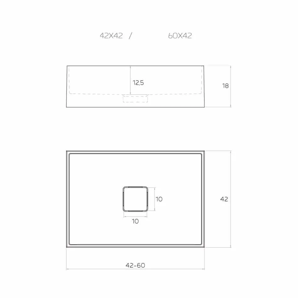 Ontwerp aanrecht spoelbak geproduceerd in Italië, Lavis Viadurini