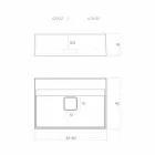 Moderne aanrecht aanrechtblad gemaakt in Italië, Lavis Viadurini