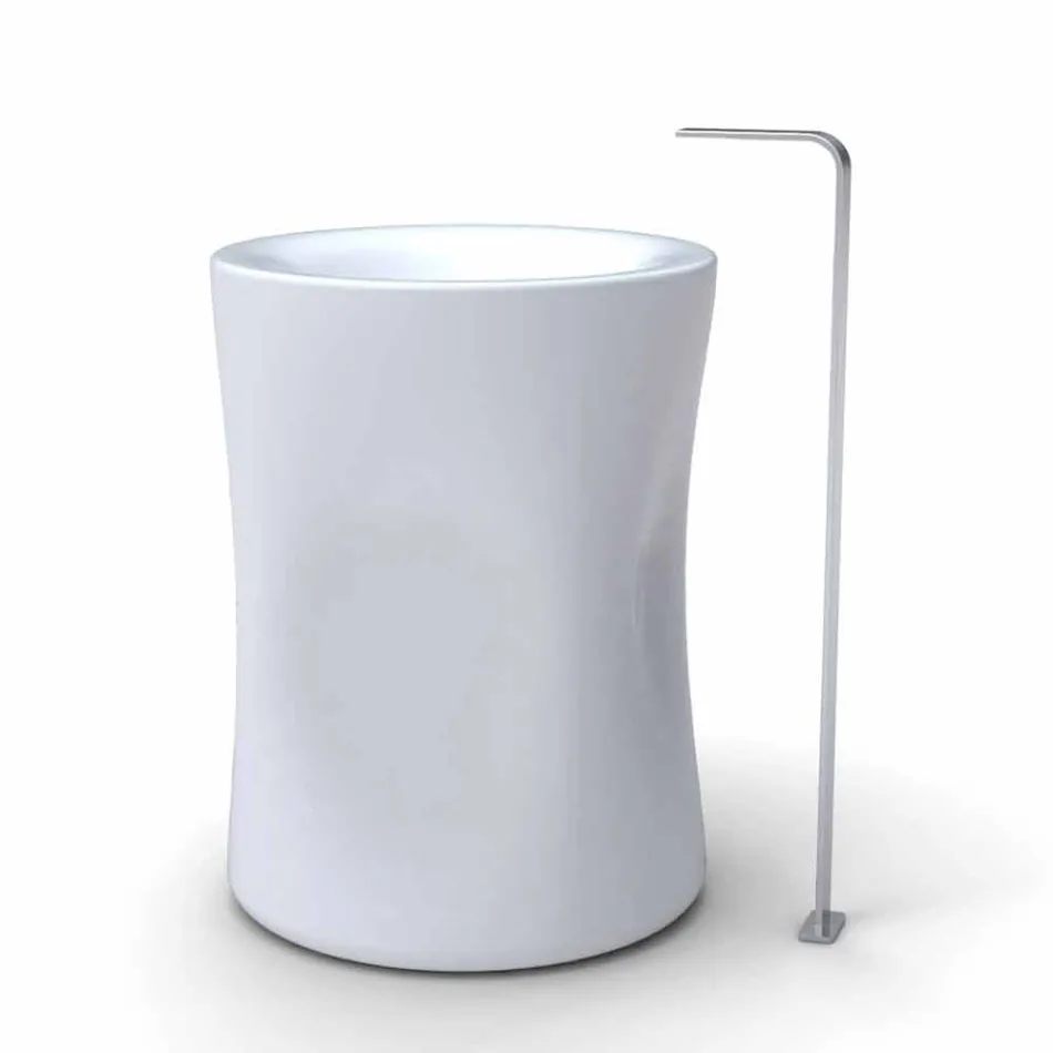 Moderne kolom vrijstaande gootsteen geproduceerd in Italië, Syracuse Viadurini