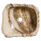 Moderne handgemaakte onyx stenen gootsteen, Buttrio Viadurini