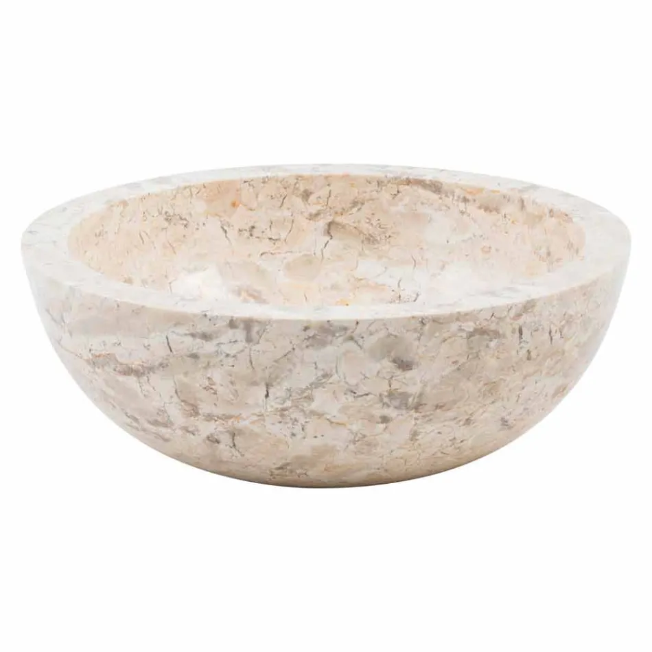 Tonto wastafel in de hand gemaakt van marmer, Nibbiano Viadurini