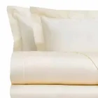 Katoensatijnen lakenset voor tweepersoonsbed, effen kleur - Freesia Viadurini