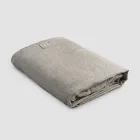 Dubbele hoeslakens in Zwart Linnen, Boter of Oud Krijt - Fiumano Viadurini