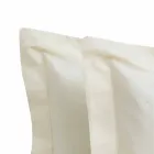 Lakens in effen kleur, compleet in katoensatijn voor tweepersoonsbed - Hibiscus Viadurini