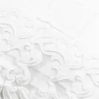 Hoogwaardig wit linnen laken met kant voor tweepersoonsbed - Fiumana Viadurini