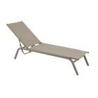 Tuinligbedden in geverfd aluminium en textileen, 2 stuks - Bunny Viadurini