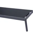 205x76 cm aluminium ligstoel voor buiten met kussen - Tessara Viadurini
