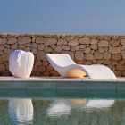 Moderne design chaise longue in gekleurd polyethyleen - Cloe by Myyour Viadurini
