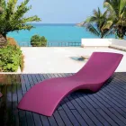 Moderne design chaise longue in gekleurd polyethyleen - Cloe by Myyour Viadurini