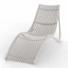 Outdoor chaise longue zonnebank, wit of ecru kunststof 4-delig - Ibiza van Vondom Viadurini