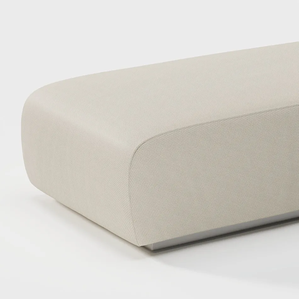 Zonnebank voor buiten met vulling in afwaterend rubber Made in Italy - Bahias Viadurini