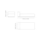 Zonnebank voor buiten met vulling van afwaterend rubber Made in Italy - Bahias Viadurini