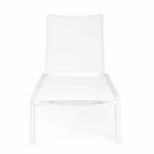 Ligstoel voor buiten met aluminium en textileen wielen - Jewel Viadurini