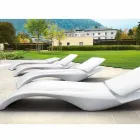 Design chaise longue tuinstoel in wit plastic - Zoe van Mayyour Viadurini