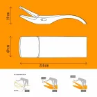 Design chaise longue tuinstoel in wit plastic - Zoe van Mayyour Viadurini