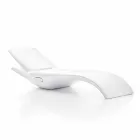 Design chaise longue tuinstoel in wit plastic - Zoe van Mayyour Viadurini
