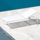 Stapelbaar tuinbed van staal Made in Italy 2 stuks - Arwen Viadurini