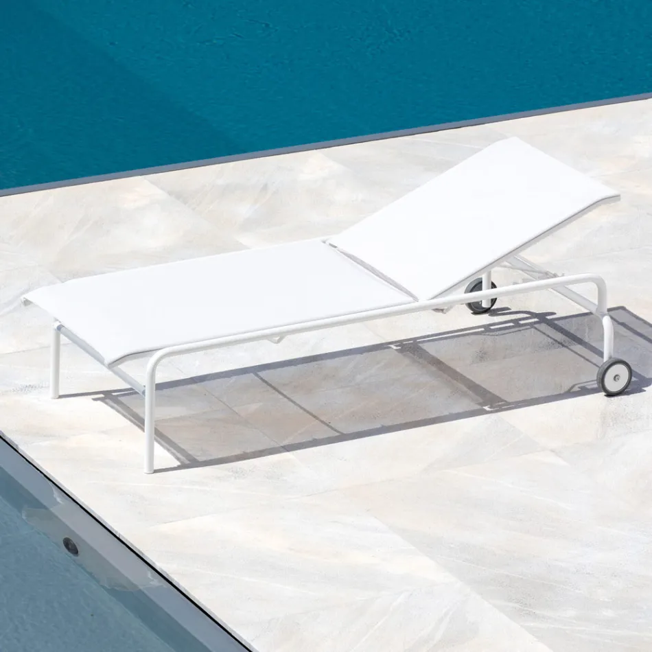 Stapelbaar tuinbed van staal Made in Italy 2 stuks - Arwen Viadurini