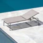 Stapelbaar tuinbed van staal Made in Italy 2 stuks - Arwen Viadurini