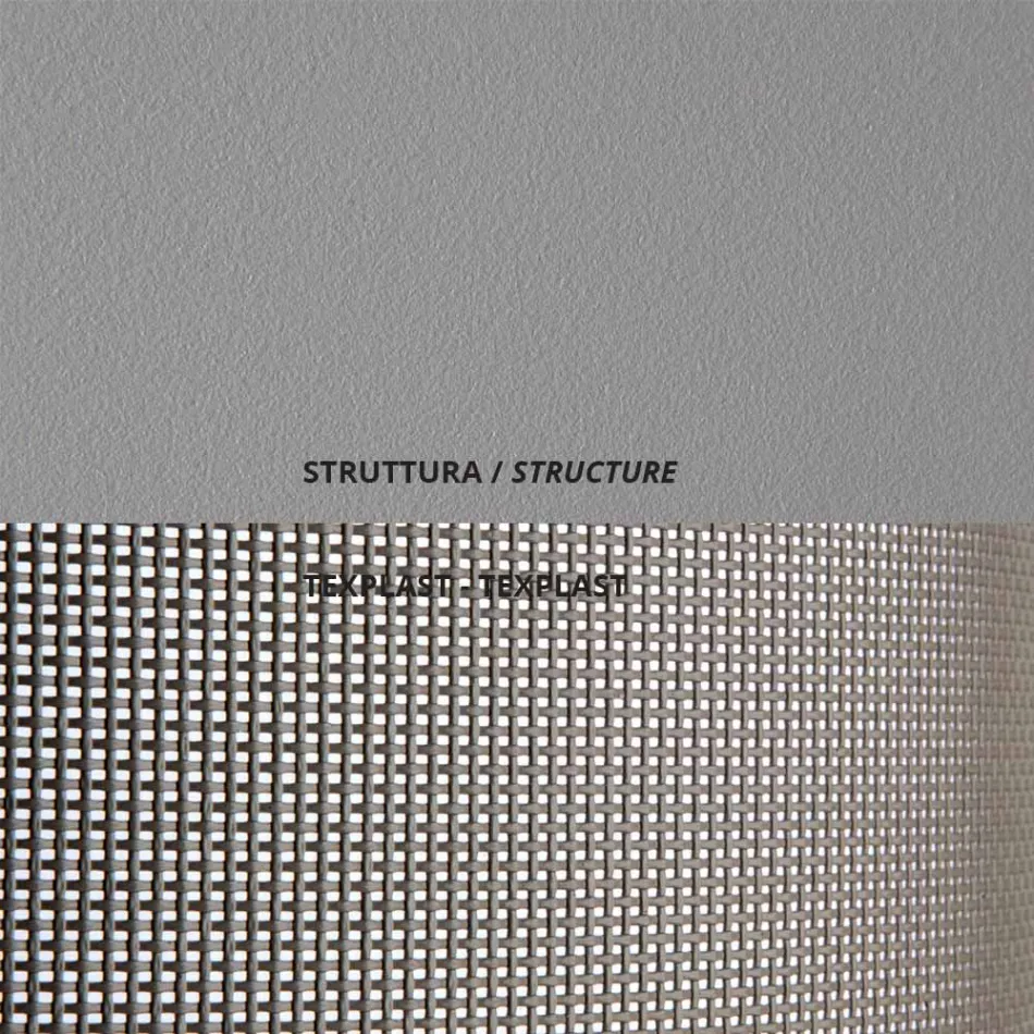 Stapelbaar tuinbed van staal Made in Italy 2 stuks - Arwen Viadurini