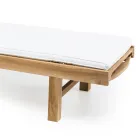 Tuinligbed in natuurlijk teakhout - Yggdrasil Viadurini