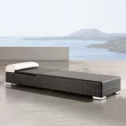 Tuinligbed van handgeweven polyrotan - Experia Viadurini