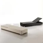 Tuinligbed van handgeweven polyrotan - Experia Viadurini