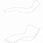 Surfen op Vondom tuinbed, modern design in polyethyleen Viadurini