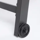 Moderne tuinzonnebank van aluminium met wielen voor buiten - Franz Viadurini