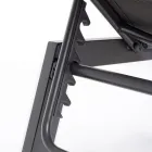 Moderne tuinzonnebank van aluminium met wielen voor buiten - Franz Viadurini