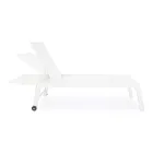 Moderne tuinzonnebank van aluminium met wielen voor buiten - Franz Viadurini