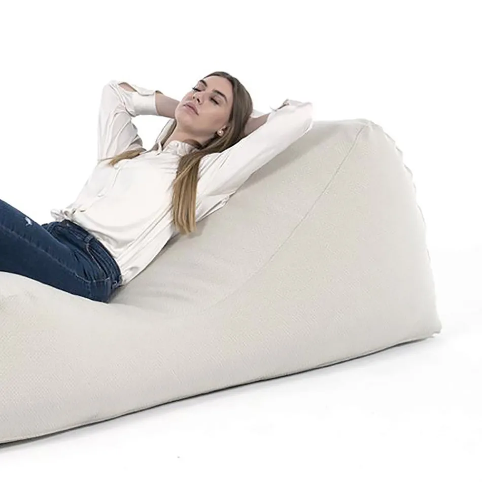 Maestrale Indoor Woonkamer Kinderbed in Linnen Witte Stof Viadurini