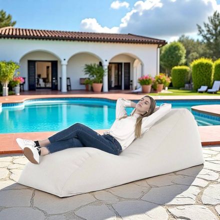 Maestrale Indoor Woonkamer Kinderbed in Linnen Witte Stof Viadurini