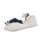 Maestrale Indoor Woonkamer Kinderbed in Linnen Witte Stof Viadurini