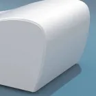 Cot ontspannen Wave Trona witte nautische imitatie leer gemaakt in Italië Viadurini