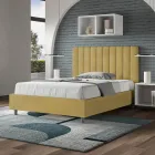 Microvezelmatras van 120x200 cm met symmetrische verticale lijnen, gemaakt in Italië - Glove Viadurini