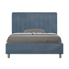 Microvezelmatras van 140x200 cm met symmetrische verticale lijnen, gemaakt in Italië - Glove Viadurini