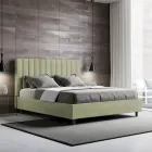 Microvezelmatras van 160x200 cm met symmetrische verticale lijnen, gemaakt in Italië - Glove Viadurini