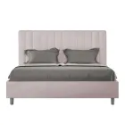 Microvezelmatras van 160x200 cm met symmetrische verticale lijnen, gemaakt in Italië - Glove Viadurini