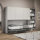 Eenpersoons Murphy-bed in verschillende samenstellingen - Samenwerking Viadurini