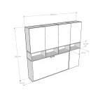 Eenpersoons Murphy-bed in verschillende samenstellingen - Samenwerking Viadurini