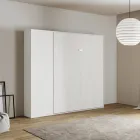 Queensize bed met verticale opklapbare zuil en kolom - Magicompare Viadurini