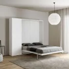 Queensize bed met verticale opklapbare zuil en kolom - Magicompare Viadurini